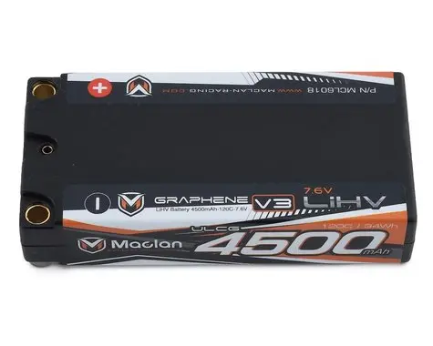 Mcl6018 Maclan Racing Graphene V3 Hv 2S Ulcg Shorty 4500 Mah 1