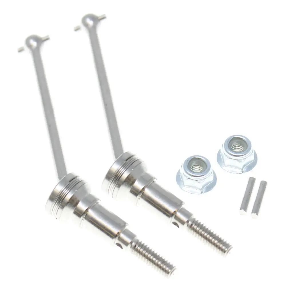 Rer13681 Metal Front Cad Shafts + Pins + Lock Nut M4 1