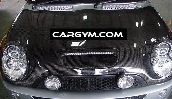 Mini Cooper S R52 R53 Carbon Fiber Hood 1