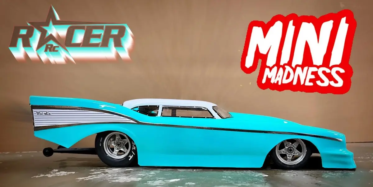 Andy's 57 Bel Air Drag Body From Racer Rc For Losi Mini Drag Car 1