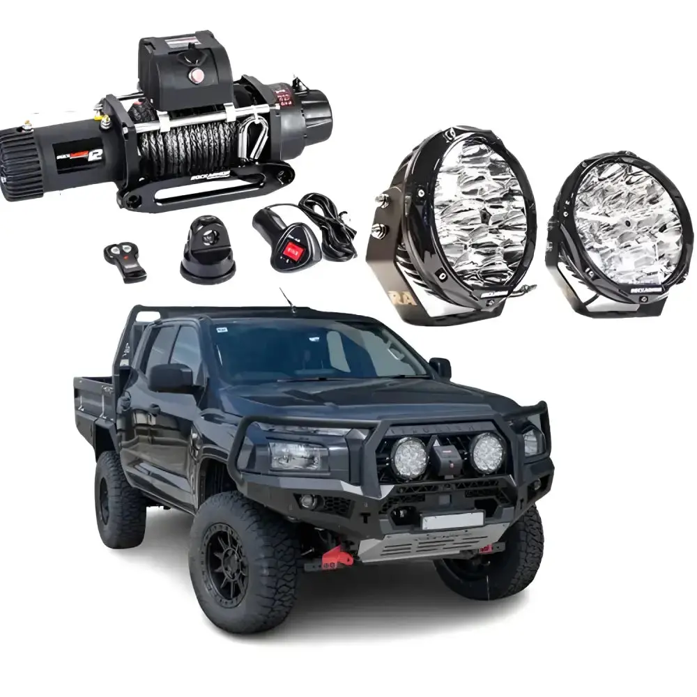 Mitsubishi Mv Triton 2024 Rockarmor Gt Hoop Bullbar Combo Pack 1