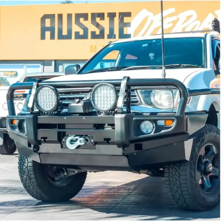 Mitsubishi Triton Challanger  Pb / Pc 2009-2015 (Bumper Cut) Rockarmor Premium Steel Bullbar 1