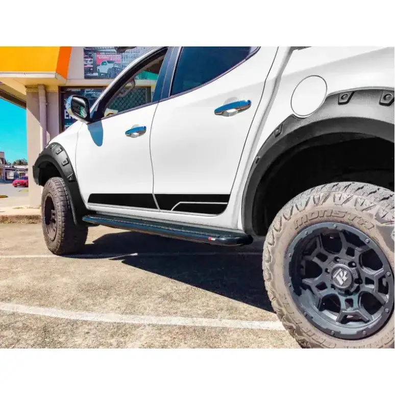 Mitsubishi Triton Ml/Mn 2006+ Dual Cab Rockarmor Steel Rockslider Side Steps 1