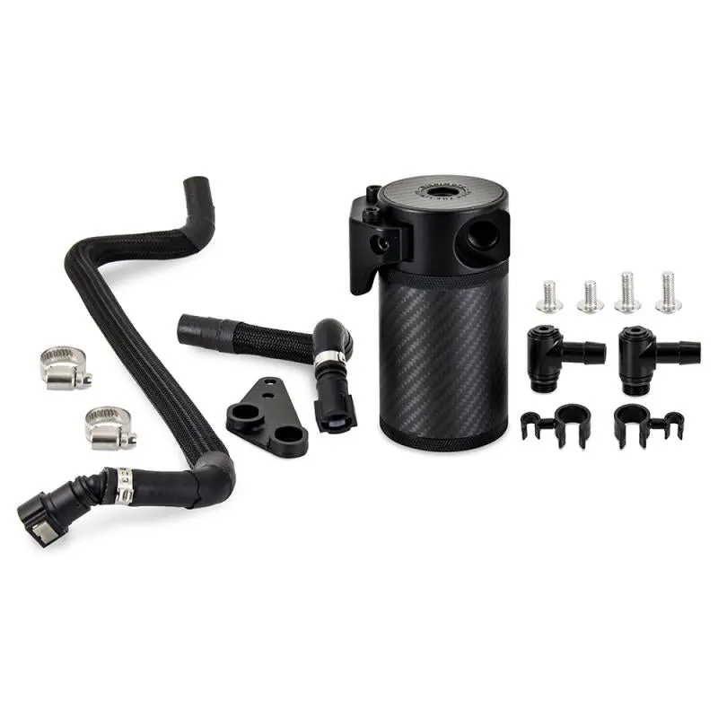 Mishimoto Carbon Fiber Baffled Oil Catch Can Kit For '20-'25 C8 Corvette (Mmbcc-C8-20Pcf) 1