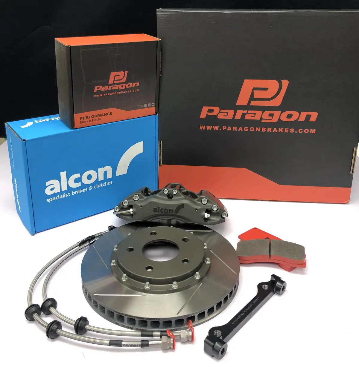 Alcon 4 Pot X Paragon Slotted Floating Disc Big Brake Kit 2