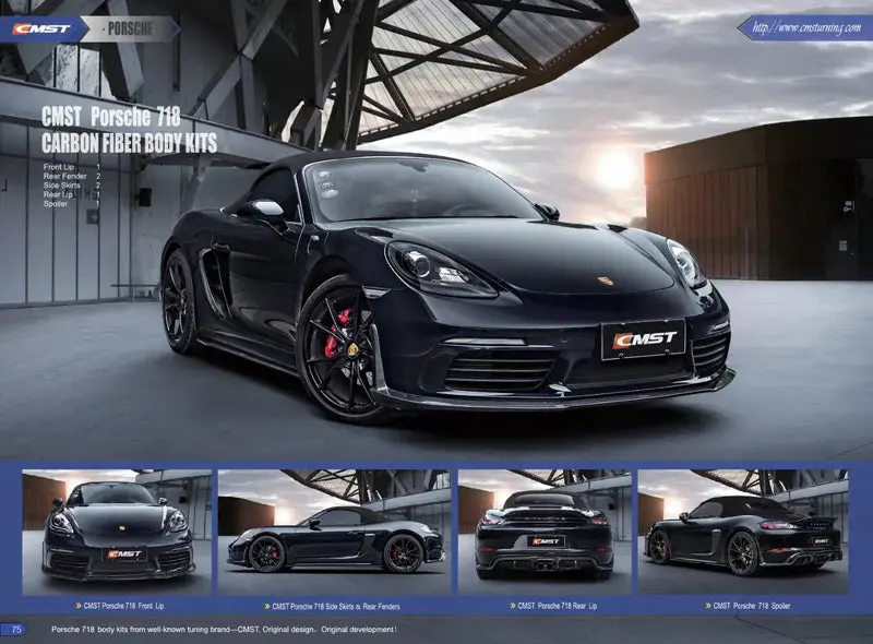 Cmst Tuning Carbon Fiber Full Body Kit Ver.1 For Porsche 718 Boxster / Cayman 1