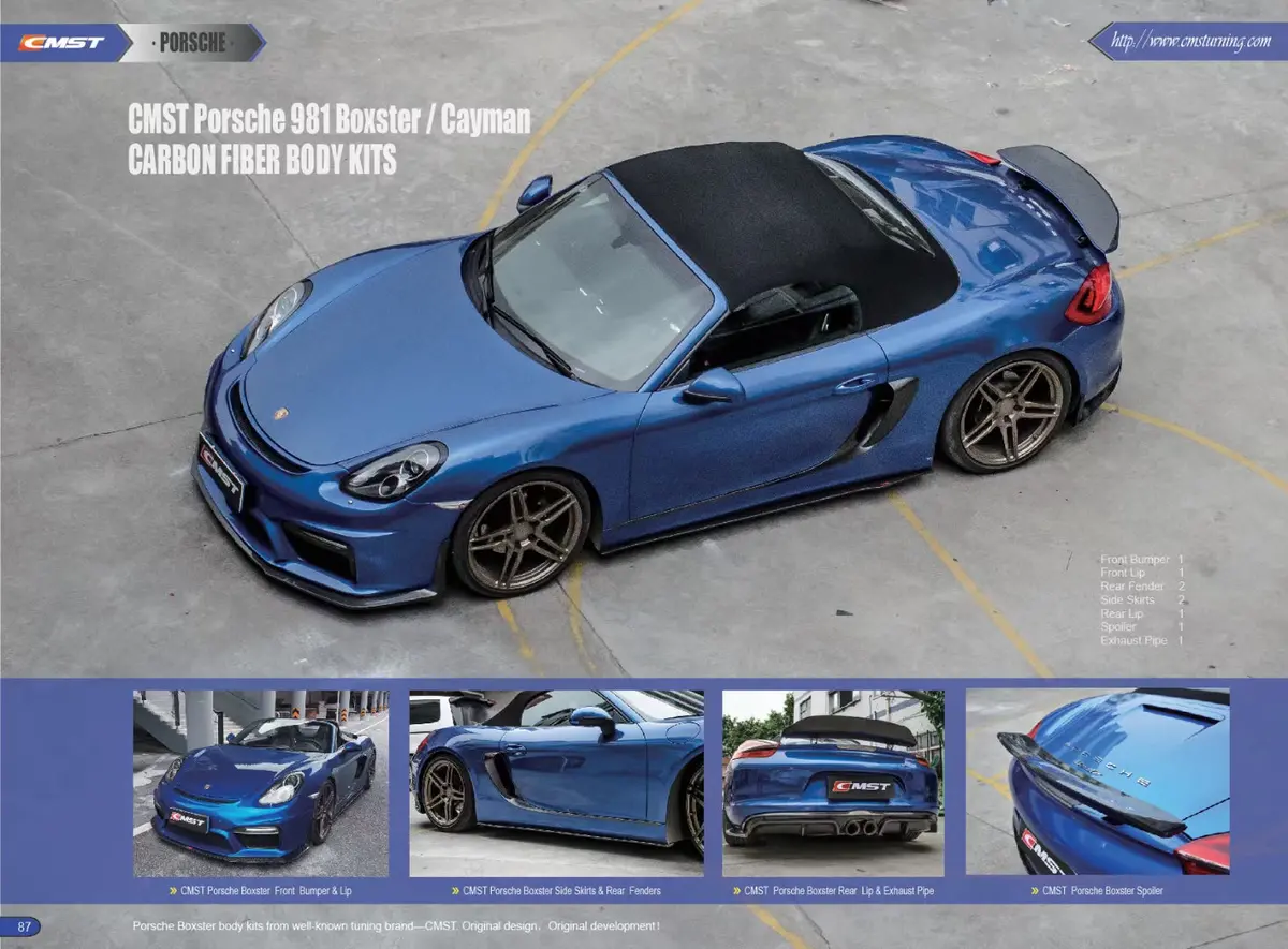 Cmst Carbon Body Kit For Porsche 981 Boxster / Cayman 1