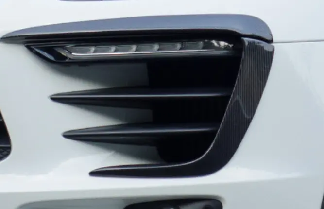 Cmst Carbon Fiber Front Bumper Upper Valences For Porsche Macan / Macan S / Gts 2014-2017 2