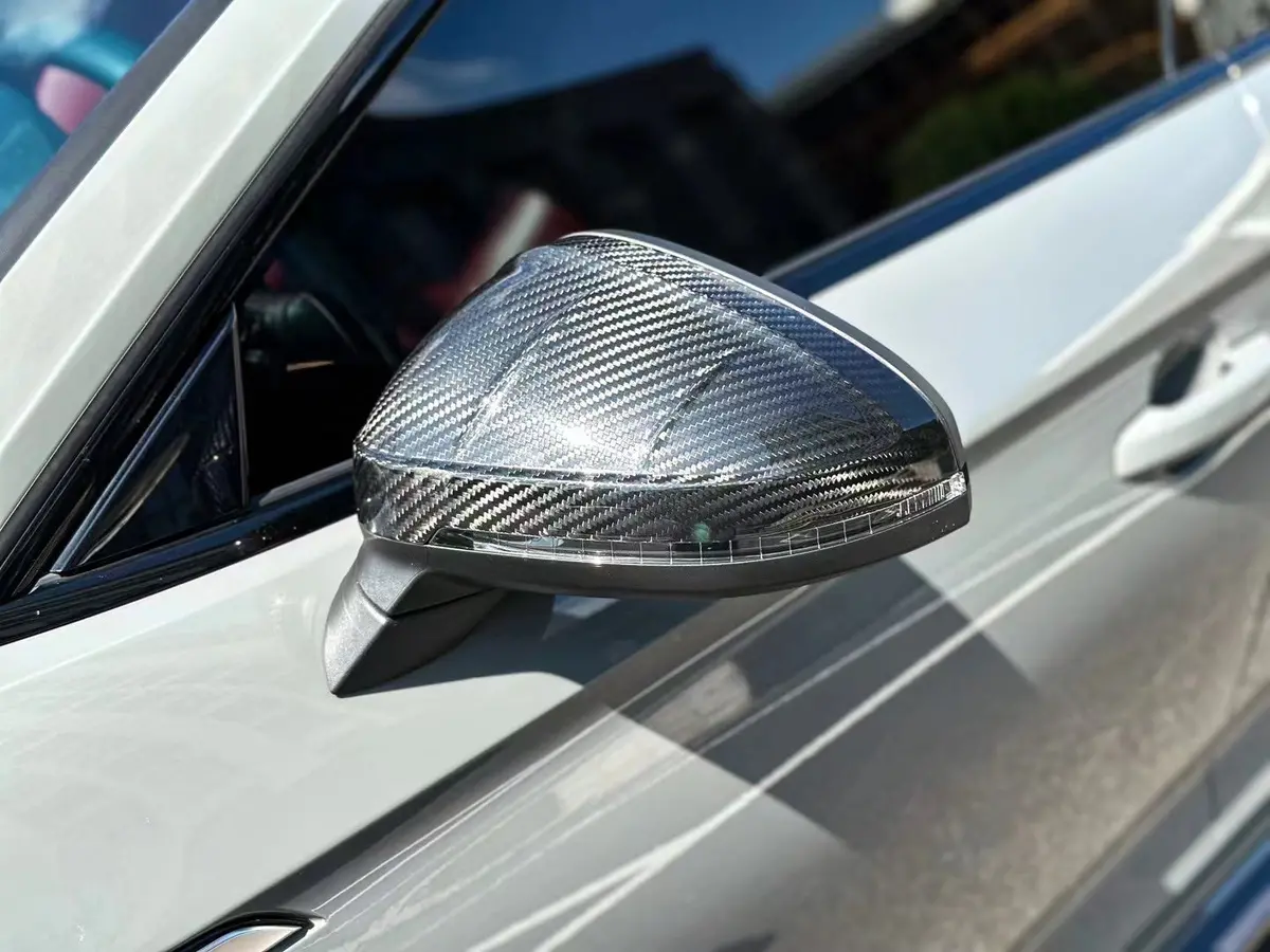 Takd Carbon Dry Carbon Fiber Mirror Caps Replacement For Audi Rs5 S5 A5 Rs4 S4 A4 B9 B9.5 2017+ 1