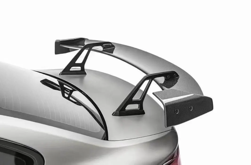 Bmw M2 / M3 / M4 Dry Carbon Fiber At-R1 Swan Neck Rear Wing Spoiler 1