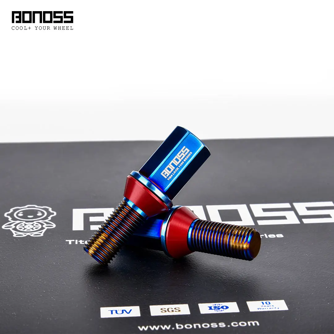 Bonoss Invert Style Titanium Wheel Lugs 20 Lugs (European Cars) 1