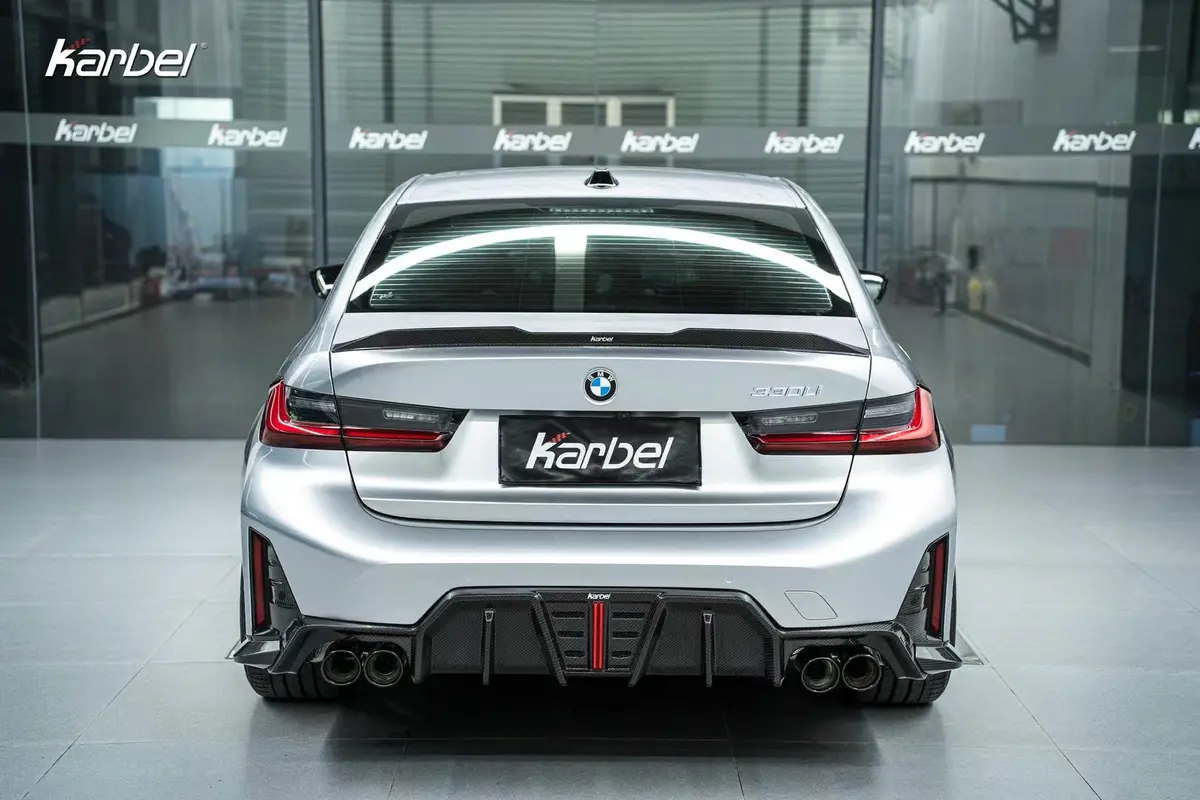 Karbel Carbon Dry Carbon Fiber Rear Lip Spoiler For Bmw 3-Series G20 2019+ 1