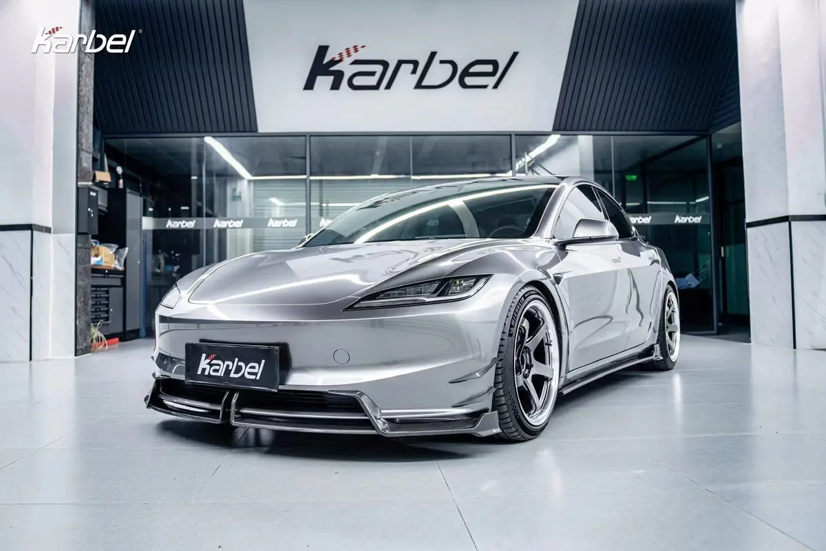Karbel Dry Carbon Fiber Aero Body Kit For Tesla Model 3 Highland 2023+ 1