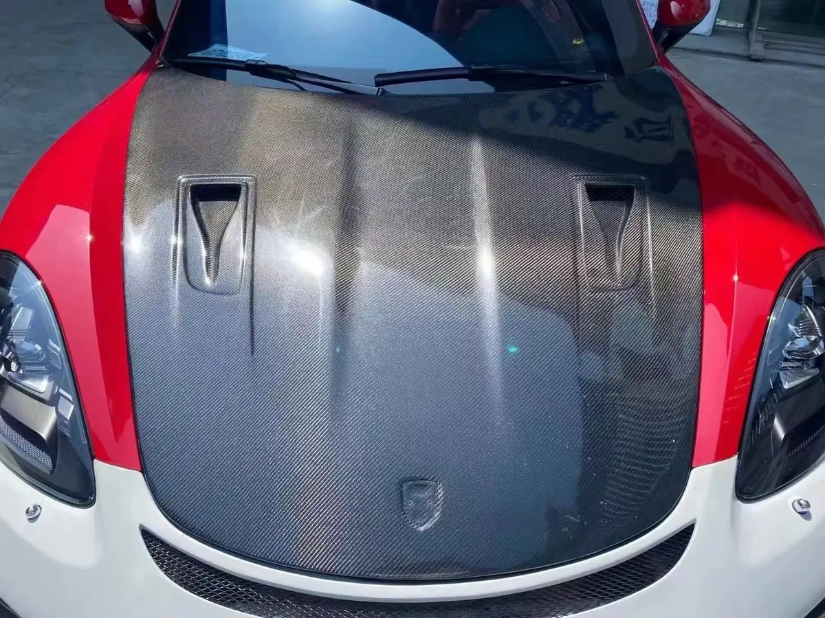 Porsche 981 Boxster/Cayman Gt2 Rs / Gt3 Rs Style Carbon Fiber Front Hood Bonnet 1