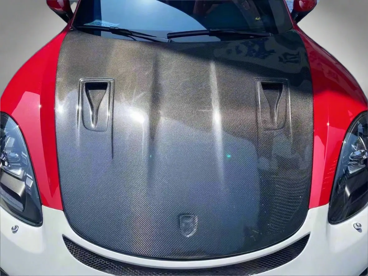 Porsche 718 Boxster / Cayman Gt2 Rs / Gt3 Rs Style Carbon Fiber Front Hood Bonnet 3