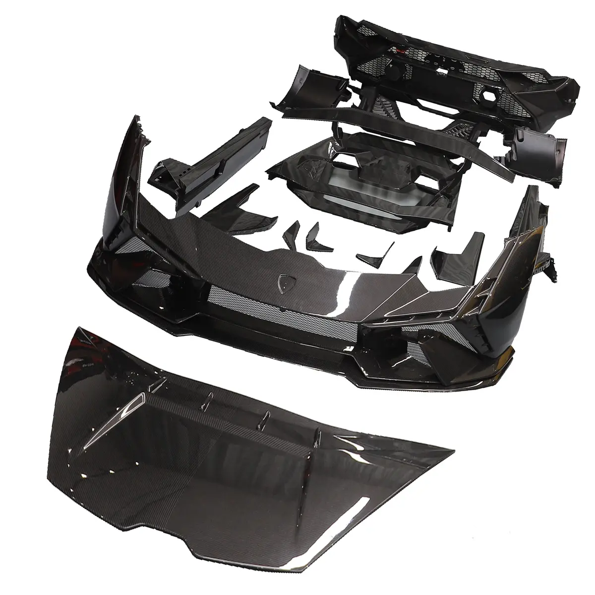 Dry Carbon Fiber Tecnica Conversion Body Kit For Lamborghini Huracan Lp580 / Lp610 / Evo / Performante 1
