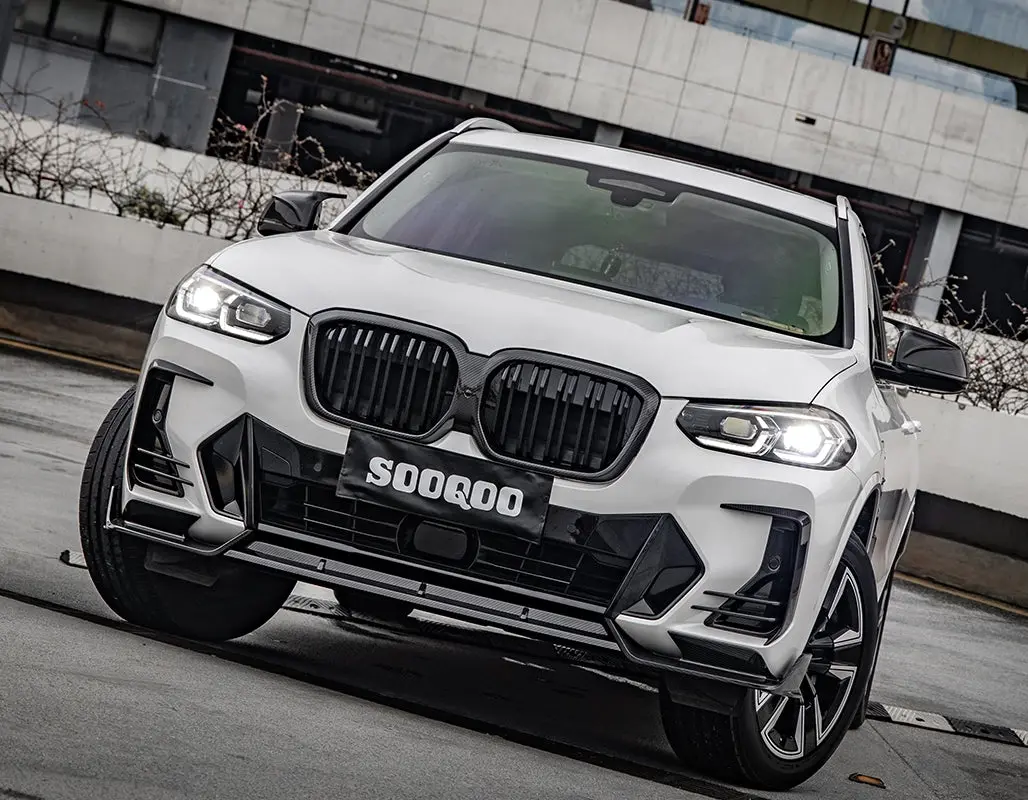 Sooqoo Bmw Ix3 Dry Carbon Fiber Front Grill Set 1