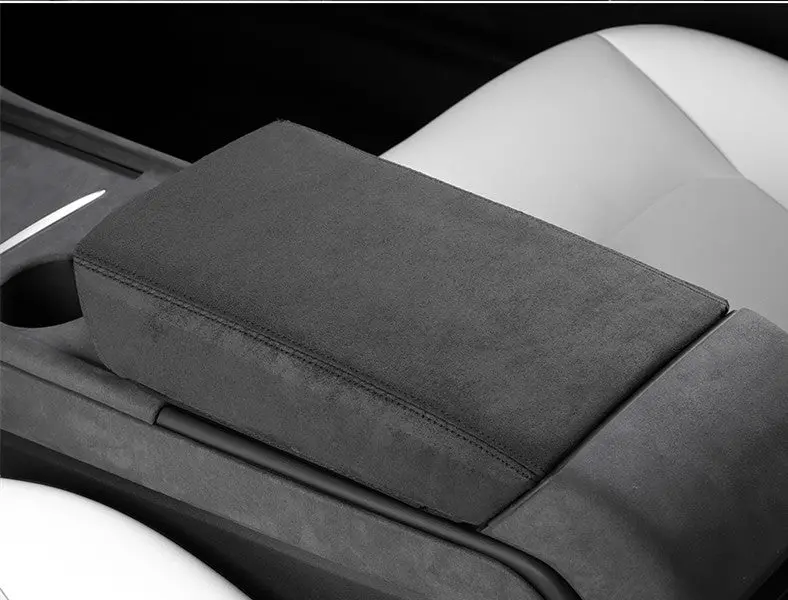 Alcantara Armrest Cover For Model 3 Highland & Model Y Juniper | Tesery 4