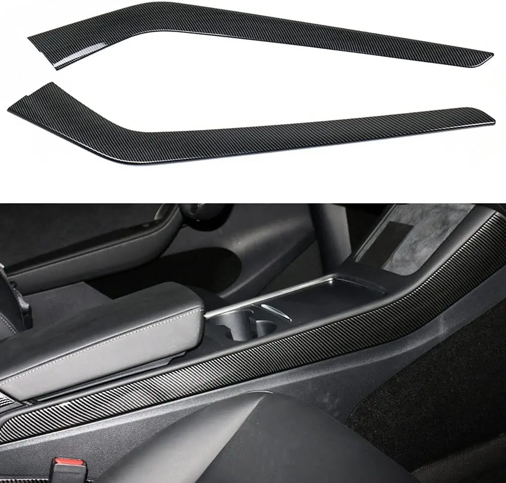Model 3 / Y Center Control Side Trim - Carbon Fiber Interior Mods 4
