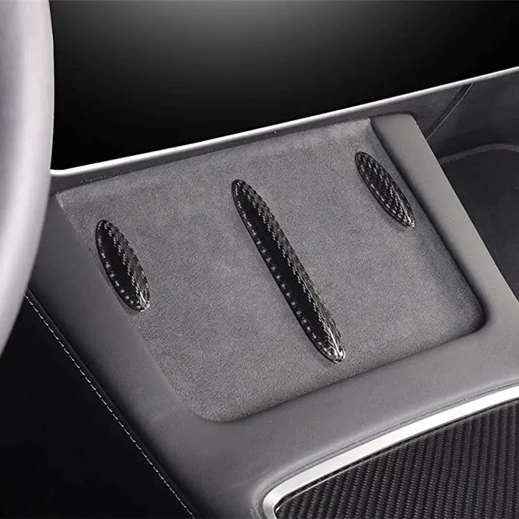 Model 3 / Y Central Control Panel Stickers - Carbon Fiber Interior Mods 1