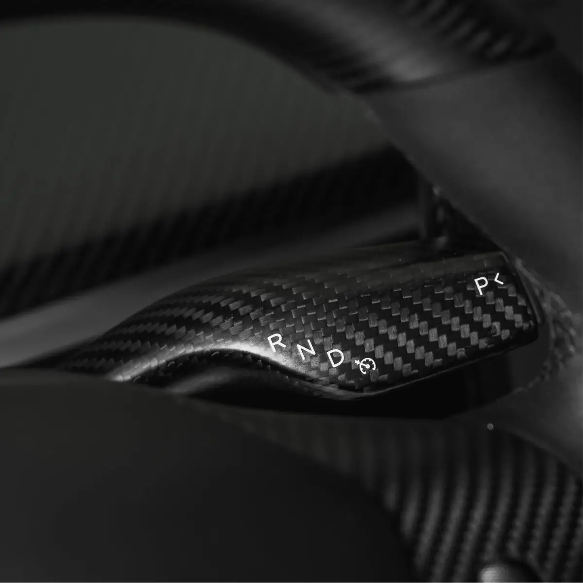 Tesery Model 3 / Y Stalks Turn Signal Cover - Dry Carbon Fiber Interior Mods 4