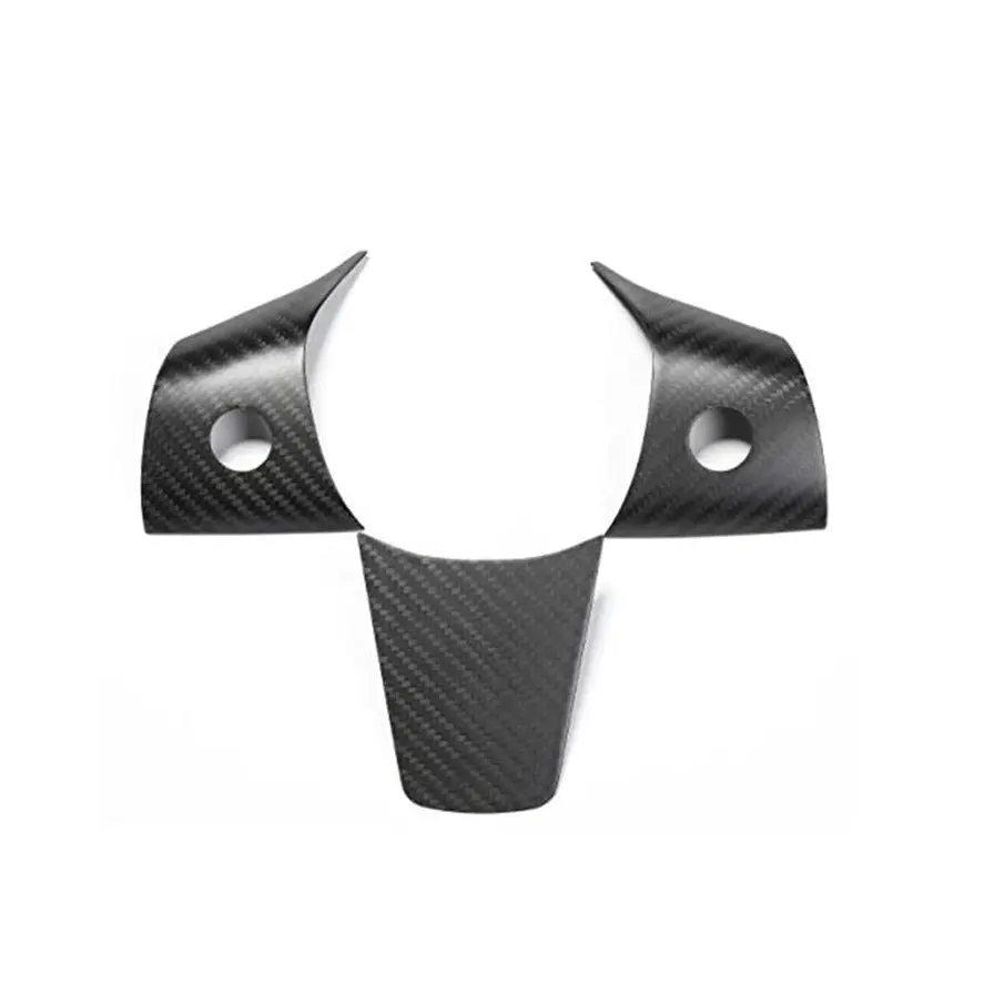 Model 3 / Y Steering Wheel Middle Trim Cover - Carbon Fiber Interior Mods 1