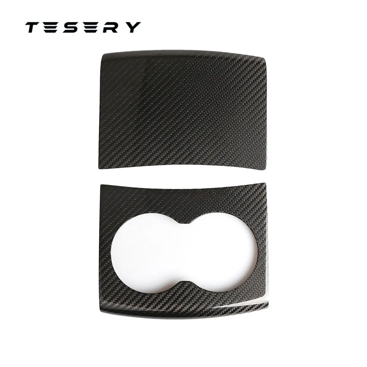 Model S / X Center Console Wrap - Real Molded Carbon Fiber 1