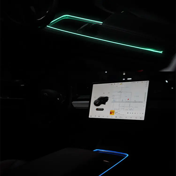 Center Console Ambient Lighting Led Strip For Model 3/Y 1