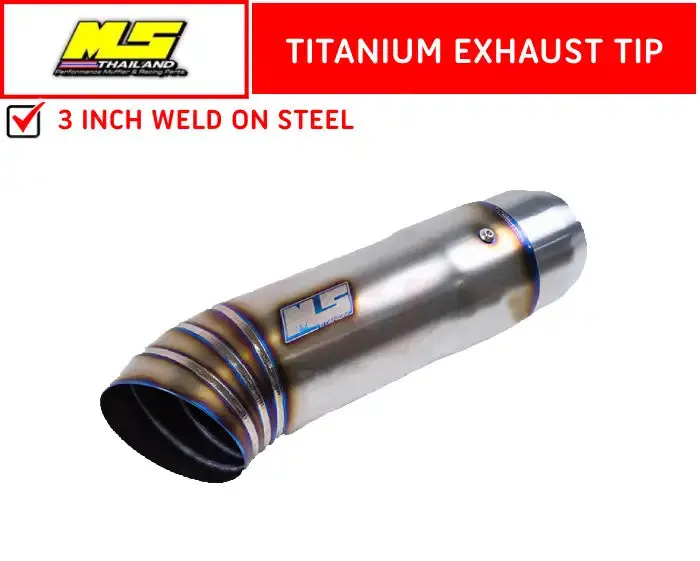 [Ms] Titanium Exhaust Tip Straight 1