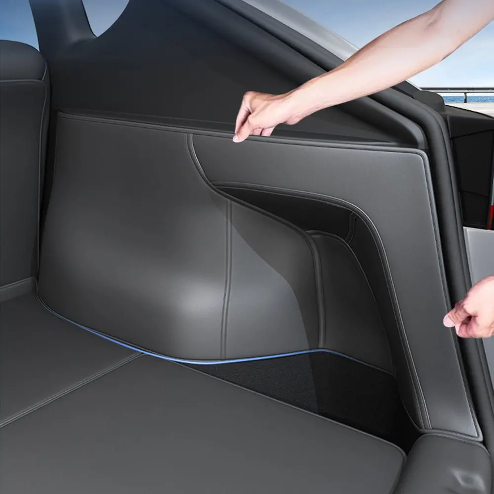 Nappa Leather Trunk Side Protectors For Model Y Juniper 1