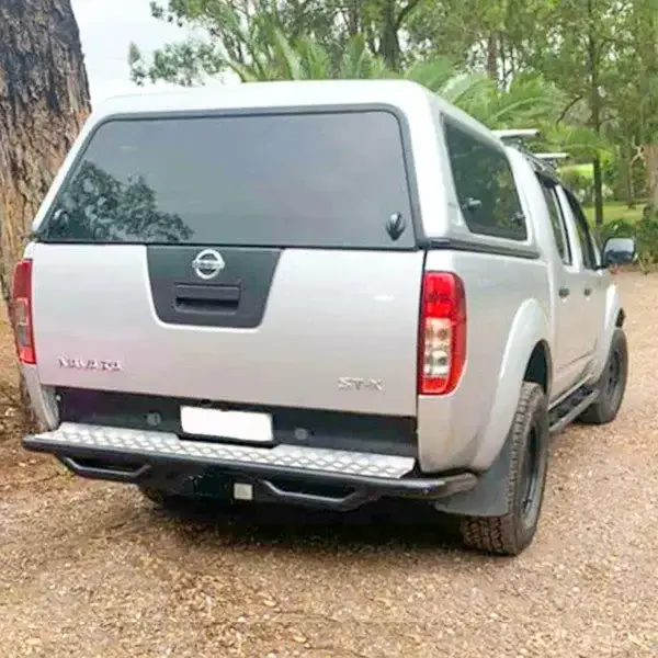 Nissan Navara D40 2005-2015 Rockarmor Premium Steel Rear Step / Tow Bar 1