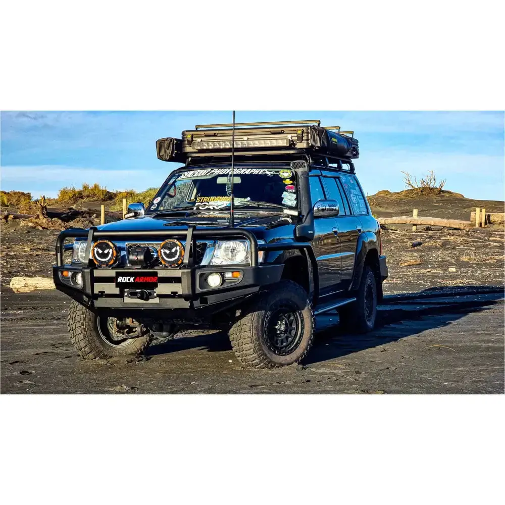 Nissan Patrol Gu4 2005 To Current (Full Bar Replacement) Rockarmor Premium Steel Bullbar 1