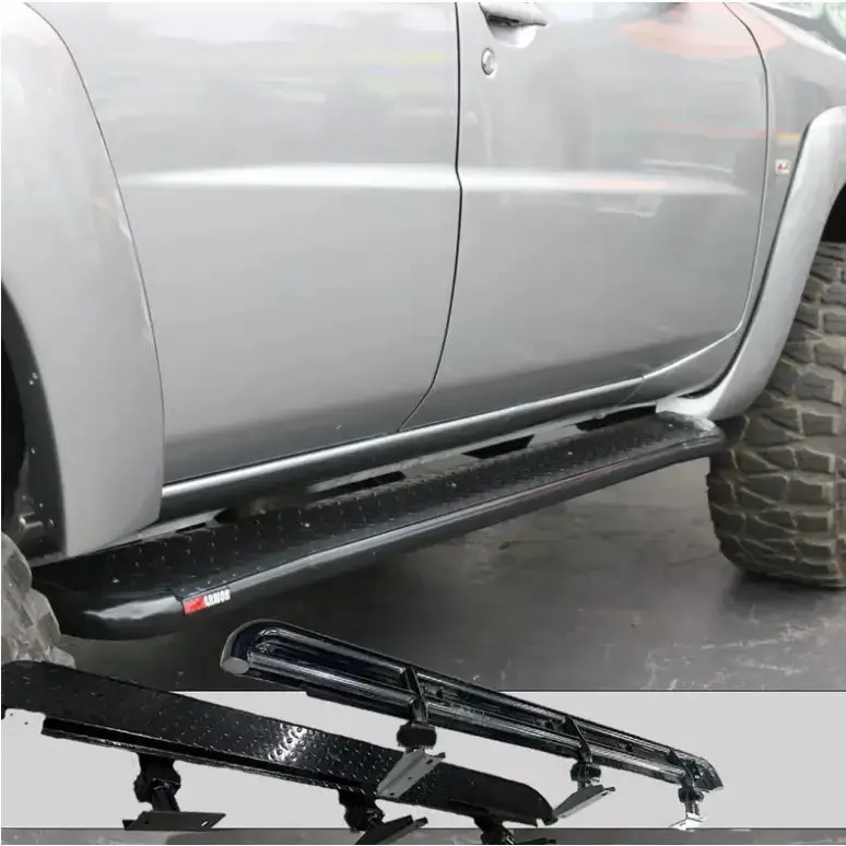 Nissan Patrol Y61 Gu1 & Gu4 1998 To Current Rockarmor Steel Rockslider Side Steps 1