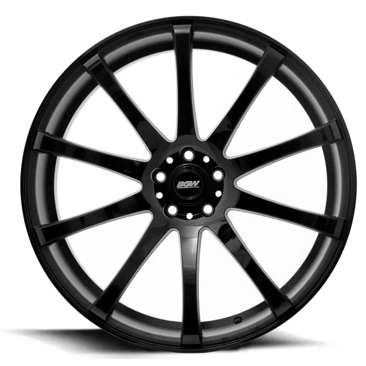 Bgw Pursuit Matt Black W/Gloss Black Face Wheel 1
