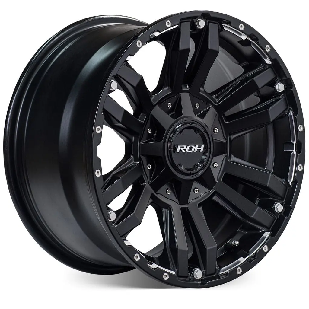 Roh Alloy Vapour Matt Black W/Machined Under Cut Wheel 1