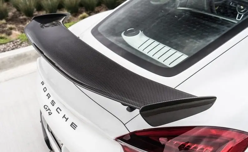 Porsche 718 / 981 Cayman Gt4 Style Carbon Fiber Rear Spoiler 2