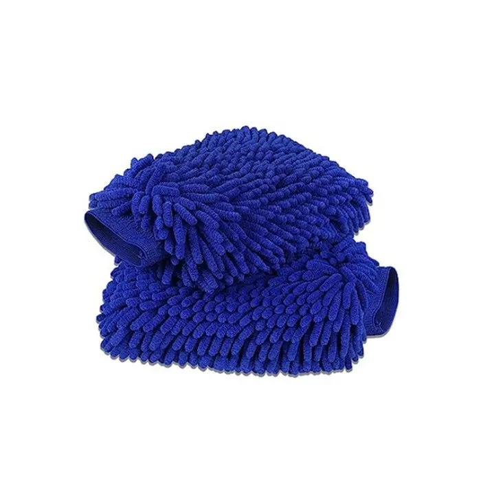 Premium Chenille Car Wash Gloves (2-Pack) | Scratch-Free | Super Absorbent | 3 Colors 1
