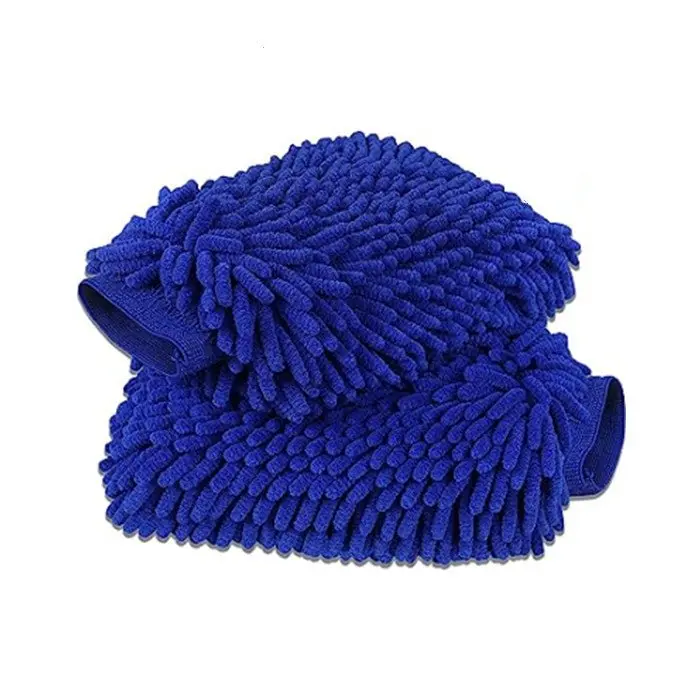 Premium Chenille Car Wash Gloves (2-Pack) | Scratch-Free | Super Absorbent | 3 Colors 1