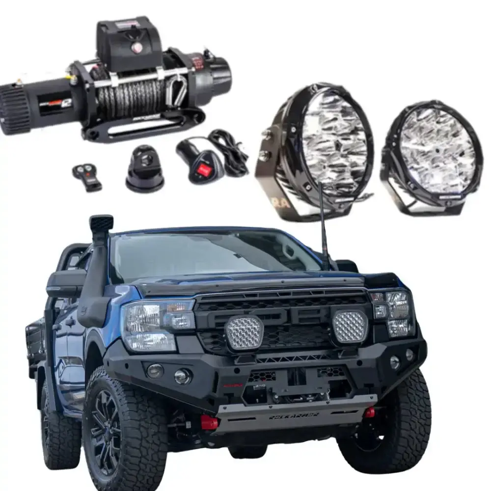 Ranger Everest Next Gen 2022+ Rockarmor Steel Gt Hoopless Bull Bar Combo(Full Bar Replacement) 1