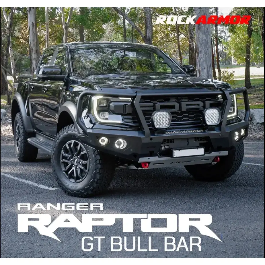 Ranger Raptor Next Gen 2023+ Rockarmor Steel Gt Hoop Bull Bar (Full Bar Replacement) 1