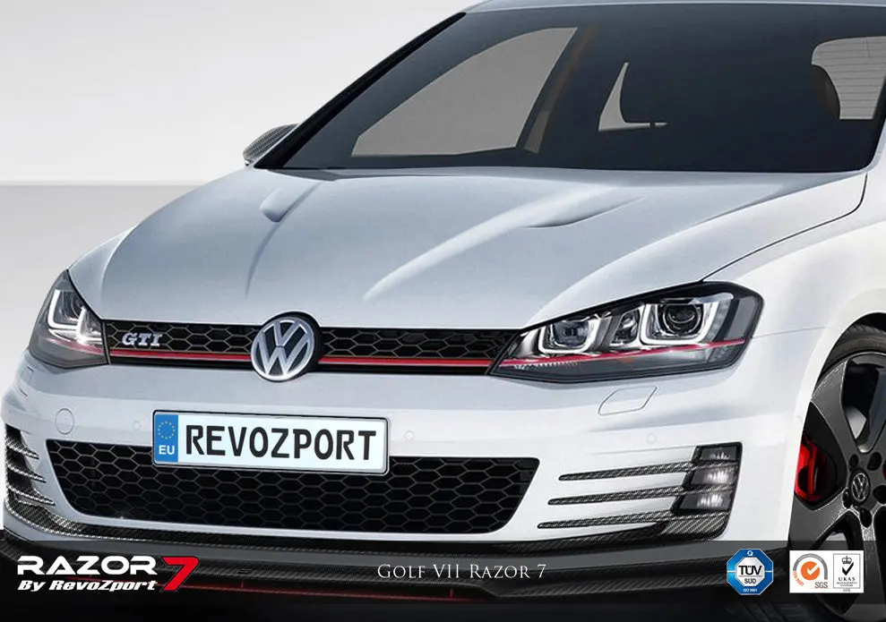 Revozport Vw Golf Vii Razor 7 Dry Carbon Fiber Lightweight Bonnet 1