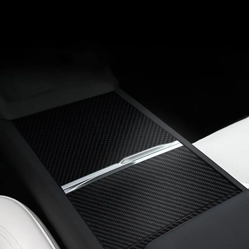 Real Carbon Panel Console Wrap For  Tesla Model 3 Highland & Model Y Juniper 3