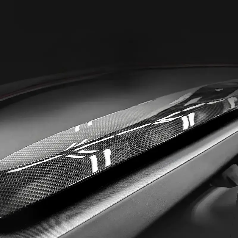 Real Dry Carbon Fiber Dash Cover Overlay For Model 3 Highalnd & New Model Y 2