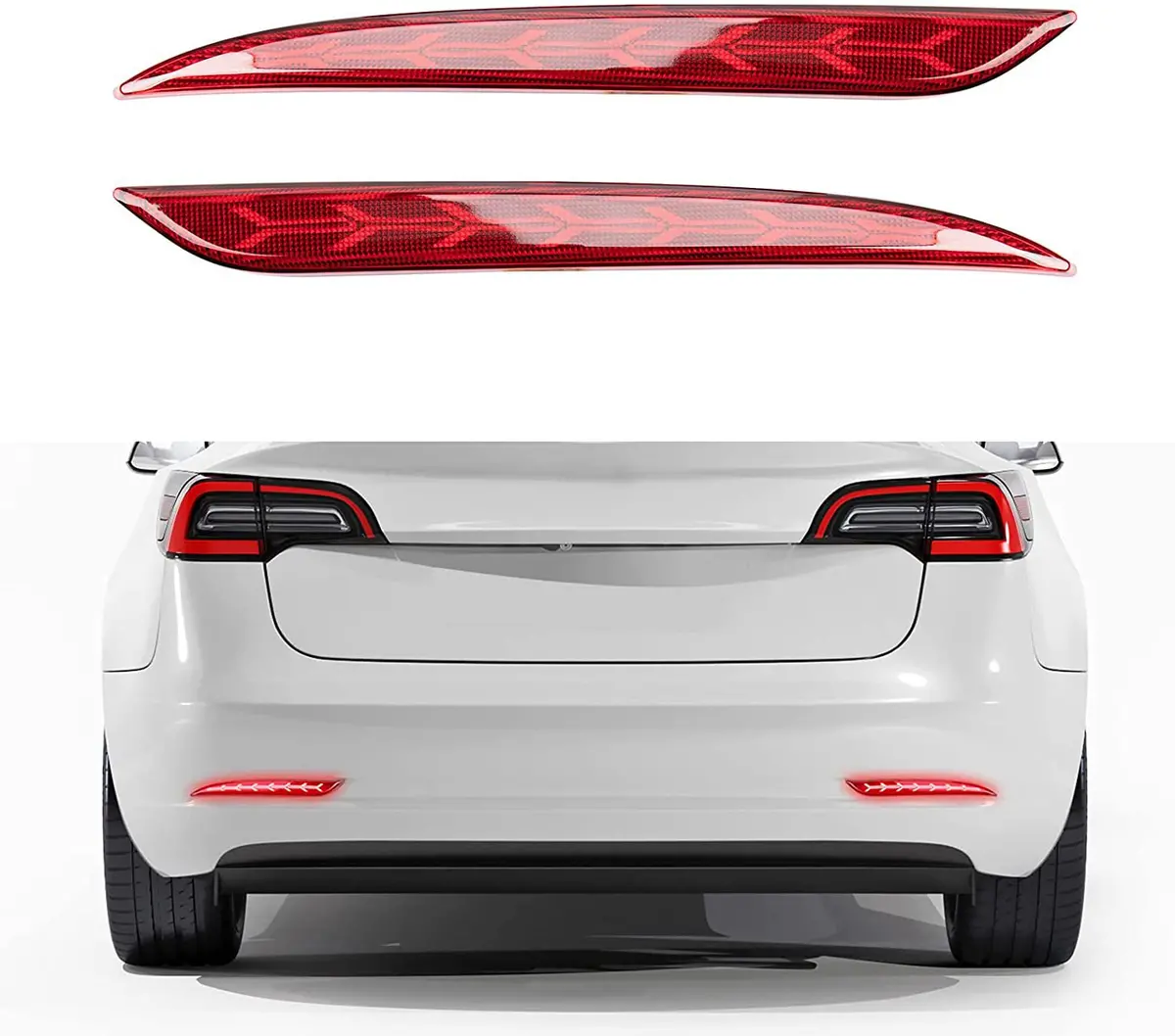 Tesery Rear Bumper Turn Signal Light Upgrade For Model Y 1