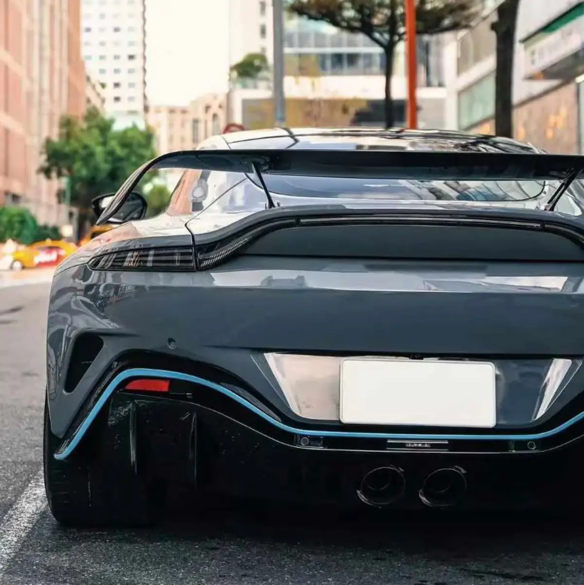 Aston Martin Vantage Dry Carbon Fiber Rear Wing Spoiler 1