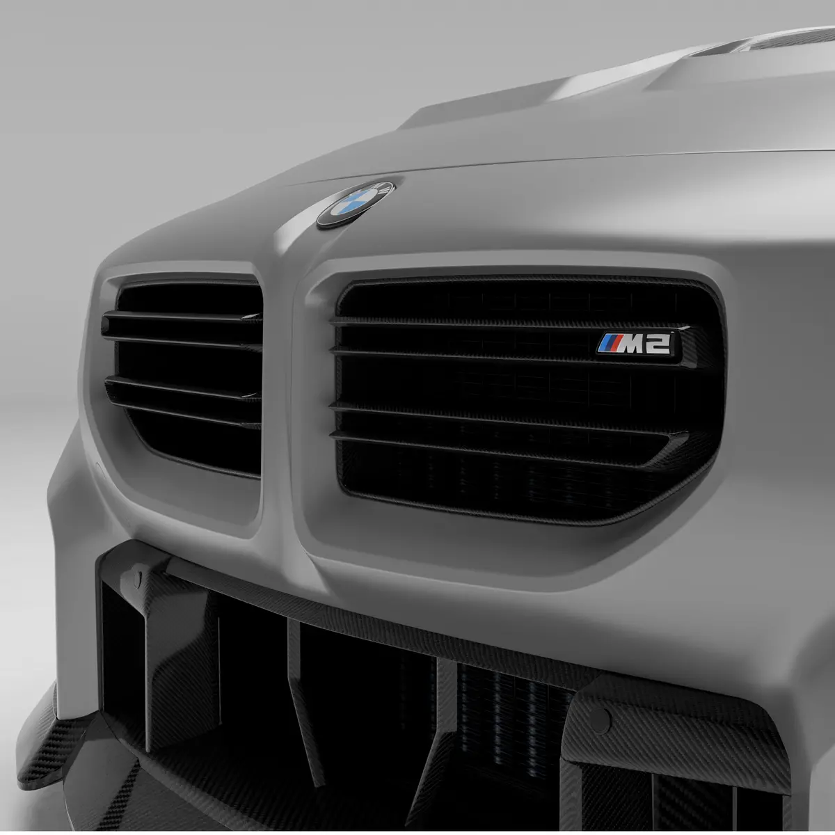 Revozport Bmw M2 G87 Coupe 2023+ Dry Carbon Fiber Front Grill 1
