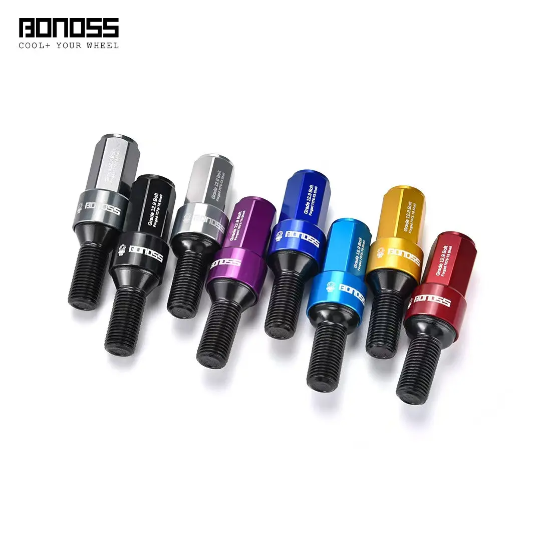 Bonoss Invert Style Forged 7075-T6 Grading Wheel Lugs (9 Colors)   20 Lugs (European Cars) 1