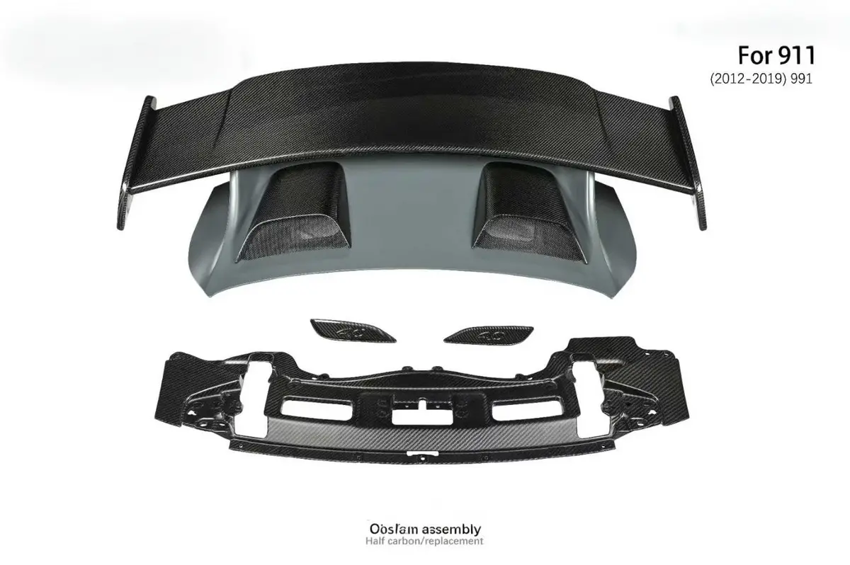 991.2 Gt3 Style Rear Wing Spoiler For Porsche 911 991 Carrera C2s C4s 2012-2018 3