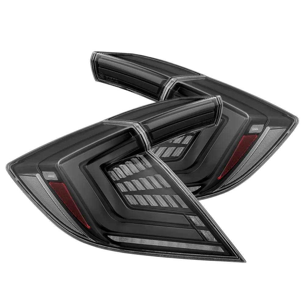 Alpharex 16-21 Honda Civic Hatchback Nova-Series Prismatic Led Tail Lights 2