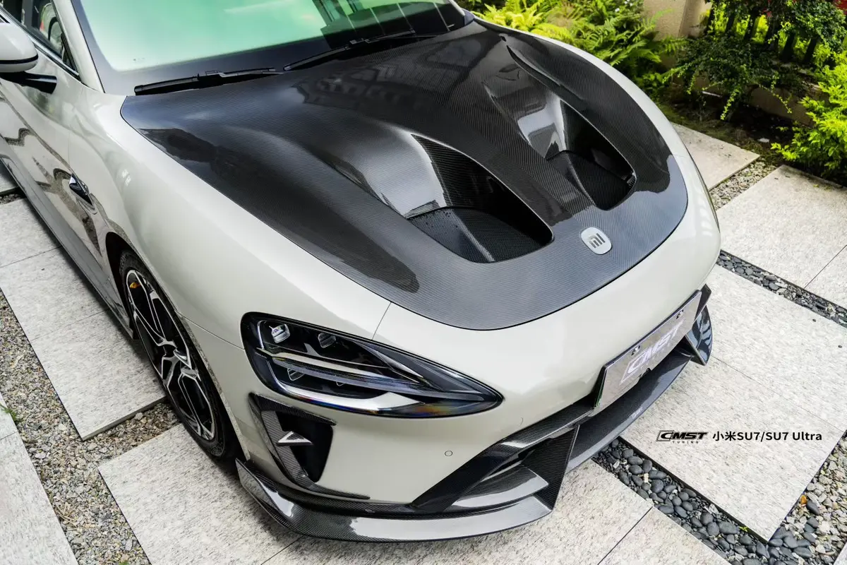 Cmst Dry Carbon Fiber Front Hood Bonnet For Xiaomi Su7 2024+ 1